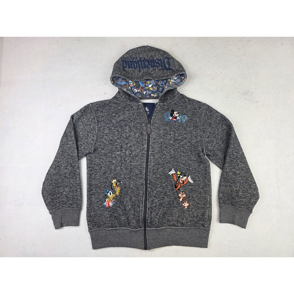 Walt Disney World Parks Youth XL Hoodie Jacket‎ Mickey Goofy Embroidered 2019